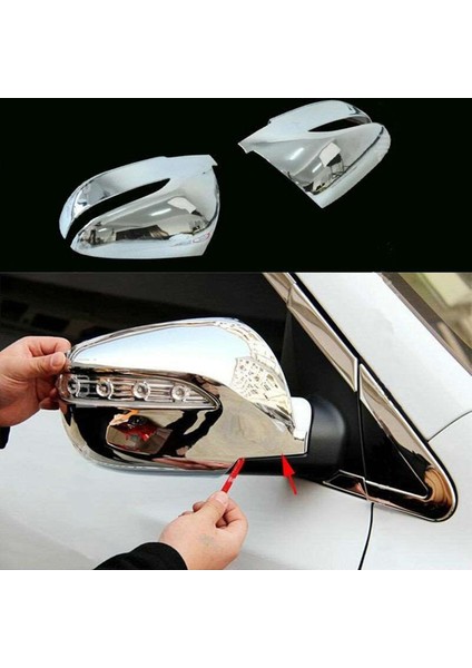 Hyundai IX35 Uyumlu 2010 Sonrası Ayna Kapağı Abs (Plastik) Krom