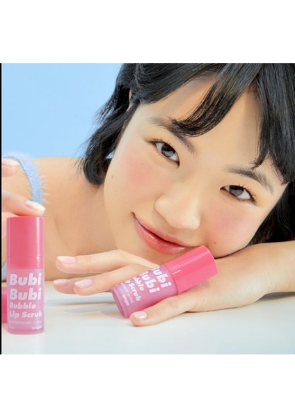 Pürüzsüz ve Yumuşak Dudaklar Köpüren Dudak Peelingi Unpa Bubi Bubi Lip Scrub
