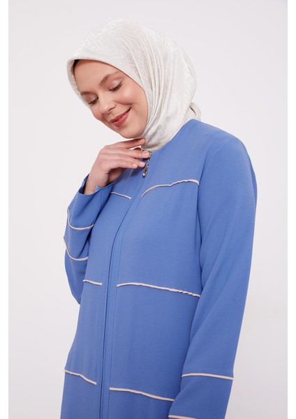 Indigo Çizgi Detaylı Ferace fırsatları