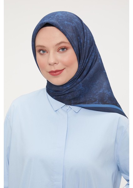 Lacivert Ebruli Aura Eşarp fiyatları