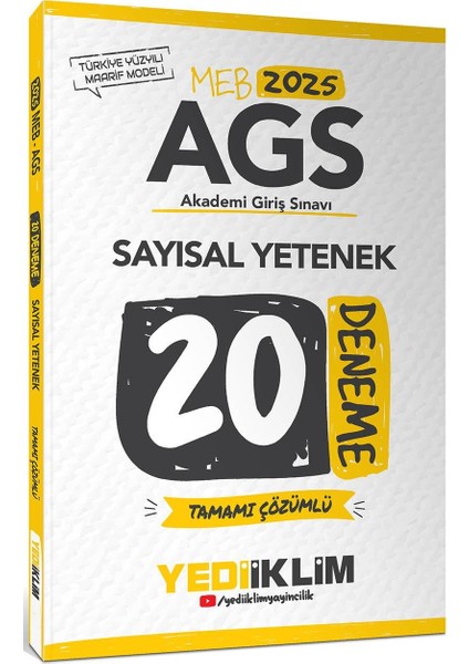 2025 Meb Ags Sayısal Yetenek Tamamı Çözümlü 20 Deneme