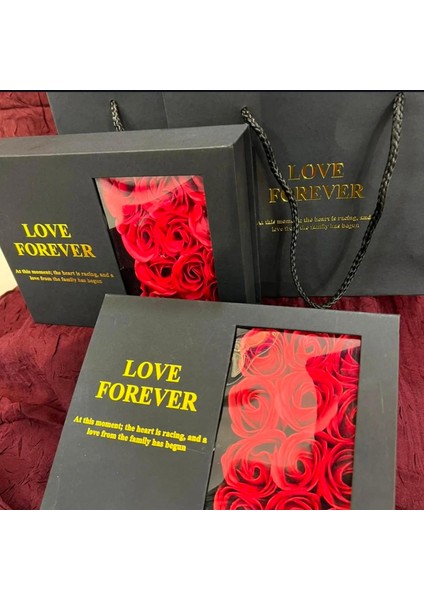 Luxury Romantik Gül Kutulu - Istiridye Içinde Gerçek Inci Kolye