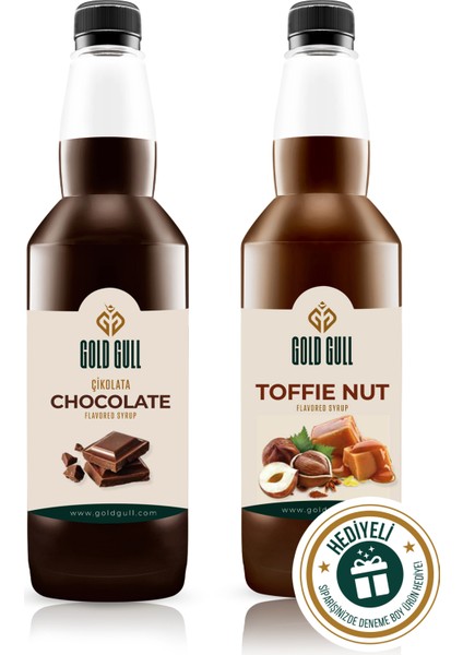Çikolata &Toffee Nut Aromalı Kahve & Meyve Şurubu 2 x 700 Ml