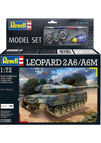 Model Set Askeri Leopard 2A6/A6M 1:72 Ölçekli Kağıt Model 168 Parça 12 Yaş ve Üstü İçin fiyatları