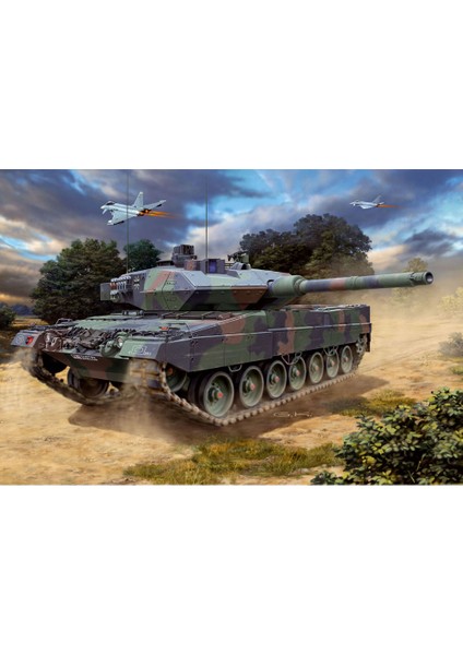 Model Set Askeri Leopard 2A6/A6M 1:72 Ölçekli Kağıt Model 168 Parça 12 Yaş ve Üstü İçin modelleri