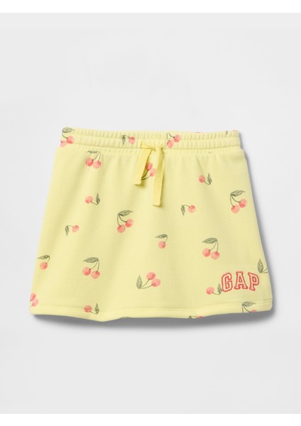 Kız Bebek Sarı Gap Logo Pull-On Şort Etek