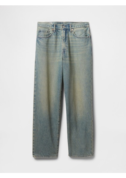 Erkek Mavi Ultrasoft Baggy Jean Pantolon modelleri