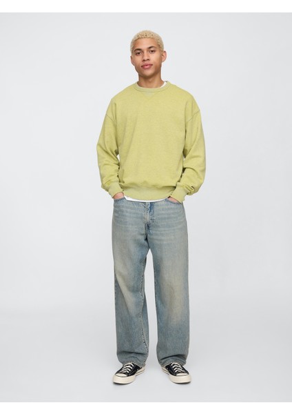 Erkek Mavi Ultrasoft Baggy Jean Pantolon