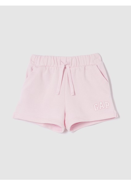 Kız Bebek Pembe Gap Logo Pull-On Fransız Havlu Kumaş Şort