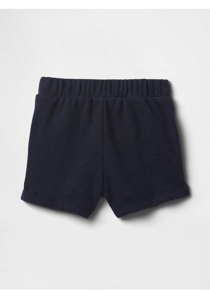Kız Bebek Lacivert Logo Pull-On Havlu Kumaş Şort Rahat Kesim Yazlık Tasarım fiyatları