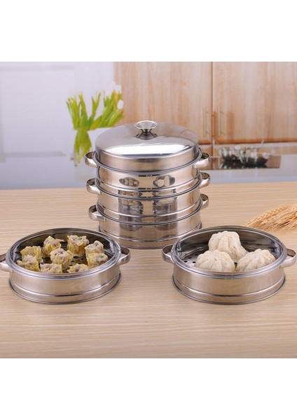 22CM Kapak Stili Yuvarlak Paslanmaz Çelik Dumpling Buharlığı Yemek Buhar Izgarası ile Sap Kapağı Pilav Tenceresi Mutfak Pişirme Aksesuarları (Yurt Dışından) fırsatları