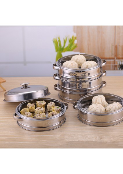 22CM Kapak Stili Yuvarlak Paslanmaz Çelik Dumpling Buharlığı Yemek Buhar Izgarası ile Sap Kapağı Pilav Tenceresi Mutfak Pişirme Aksesuarları (Yurt Dışından) indirimleri