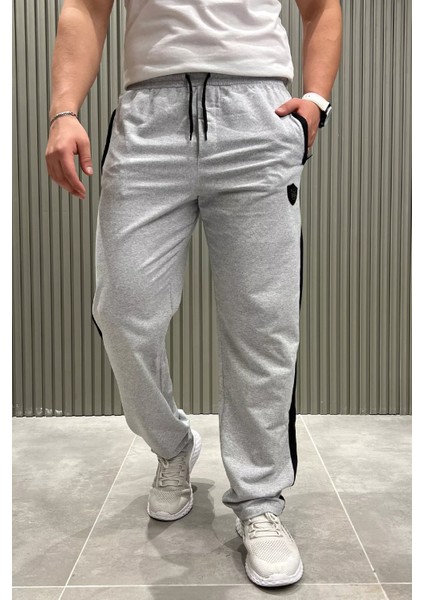 Yan Şeritli Düz Paça Erkek Eşofman Altı