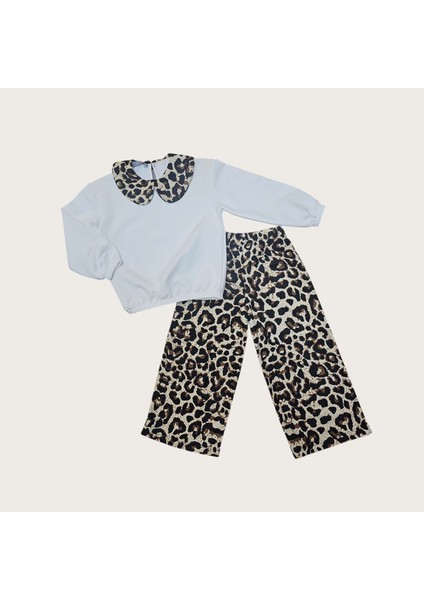 Flower Bebe Yaka Leopar Takım 4/8(1 Beden Büyük Isteyiniz)