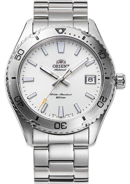 RA-AC0Q03S30B Kurmalı Otomatik Çelik Gri Beyaz Kadran 40 mm Erkek Kol Saati