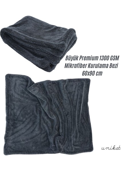 Ultra Yumuşak Mikrofiber Kurulama Havlusu 1300 Gsm 60X90 cm 1 Adet
