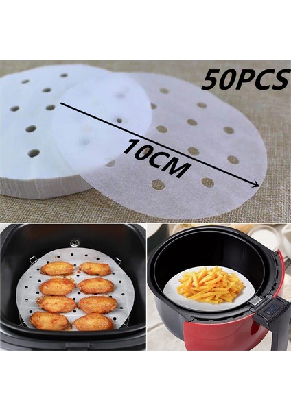 50 Adet Tarzı Buharlı Sepet Matı Hava Fritözü Buharlı Tabaklar Premium Delikli Ahşap Selüloz Kağıtları Yapışmaz Pişirme Aksesuarları (Yurt Dışından) modelleri