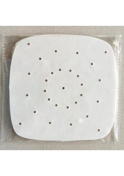 Siyah Stil 100 Adet Buharda Pişirme Sepeti Matı Hava Fritözü Buharlı Linerler Premium Delikli Ahşap Hamuru Kağıdı Non-Stick Fırın Pişirme Aracı Aksesuarları (Yurt Dışından)