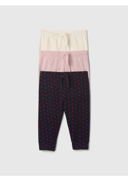 Bebek Pembe First Favorites Pull-On 3'lü Pantolon Seti