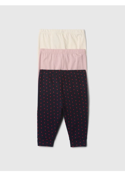Bebek Pembe First Favorites Pull-On 3'lü Pantolon Seti