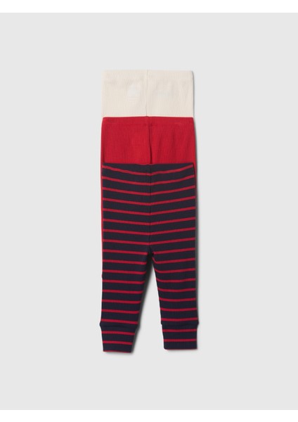 Bebek Kırmızı First Favorites Pull-On 3'lü Pantolon Seti