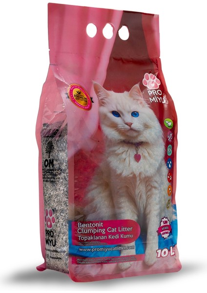 2X10 Litre Bebek Pudra Kokulu Doğal Bentonit Kedi Kumu Premium Cat Litter Tozsuz ve Süper Topaklanan fiyatları