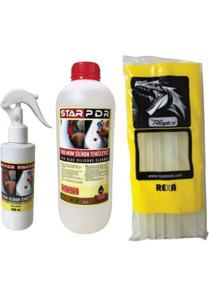 Boyasız Göçük Düzeltme | 1kg Rexa Silikon | 200ML Silikon Sökücü Sprey | 1lt Silikon Sökücü Sıvı