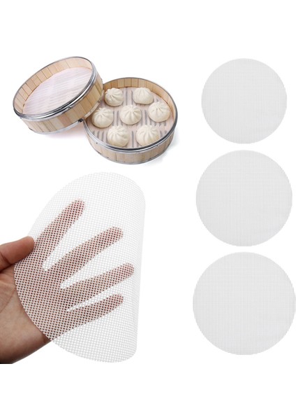 18CM Tarzı Buharlı Mat Yuvarlak Yapışmaz Silikon Ped Buhar Kağıdı Buharlılar Için Mantı Pişiricisi Yeniden Kullanılabilir Kızartma Kağıdı Mutfak (Yurt Dışından) indirimleri
