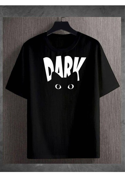 Büyük Beden Özel Tasarım Dark Baskılı Yazlık Ter Tutmayan Battal Unisex T-Shirt
