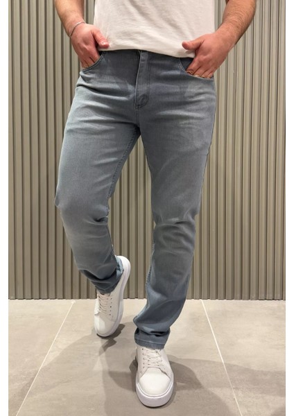 Erkek Likralı Jean Kot Pantolon
