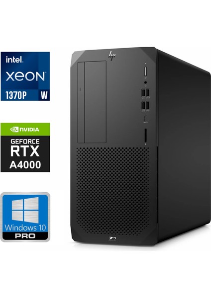 Dws Z2 G8 W-1370P 48GB 1tb HDD 512GB SSD 16 GB Rtx A4000 Windows 10 Pro Masaüstü Iş Istasyonu 287S5AV 1