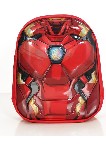 Erkek Çocuk Anasınıfı Kreş Kırmızı Demir Adam Figürlü Sırt Çantası DC10300