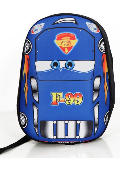 Erkek Çocuk Anasınıfı Kreş Mavi Batsman Arabası Figürlü Sırt Çantası DC10300