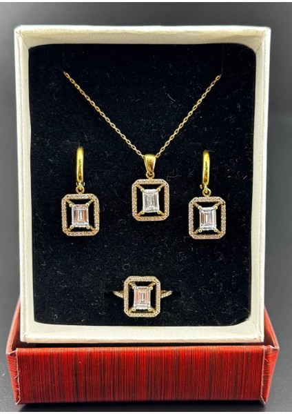 Bayan Gümüş Kolye Set Hcz-Model Freww