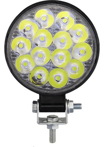 72W 12-24 Volt Yuvarlak Spot Far Oto Çalışma Lambası Atv Kamyon Tır Traktör Offroad modelleri