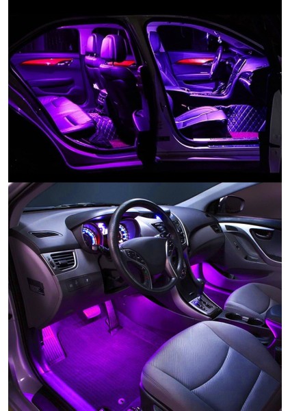 Çakmaklık Girişli Rgb Ayak Altı LED Sese Duyarlı LED Müziğe Duyarlı 12 LED