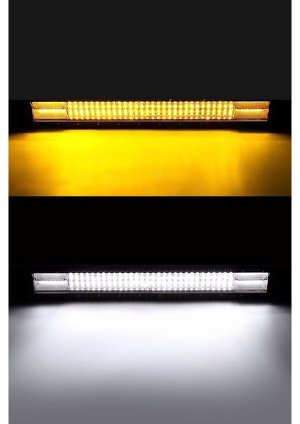 540WATT 105 cm 5 Modlu Çift Renk 3 Sıra Atv Offroad Tekne Aydınlatma LED Bar Lamba fiyatları