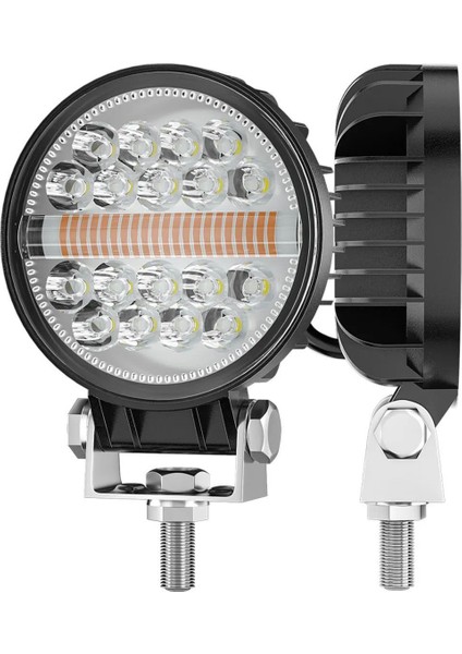 Off Road Drl Gündüz LED Yuvarlak Çalışma Lambası Traktör Tekne Tır Kamyon Atv Spot Sis Farı fiyatları