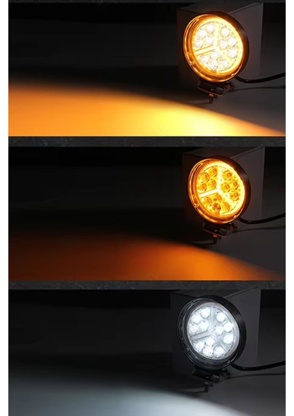 2 Adet 120W 12-24 Volt Angel Yuvarlak Spot Far Oto Çalışma Lambası Atv Kamyon Tır Traktör Offroad fiyatları