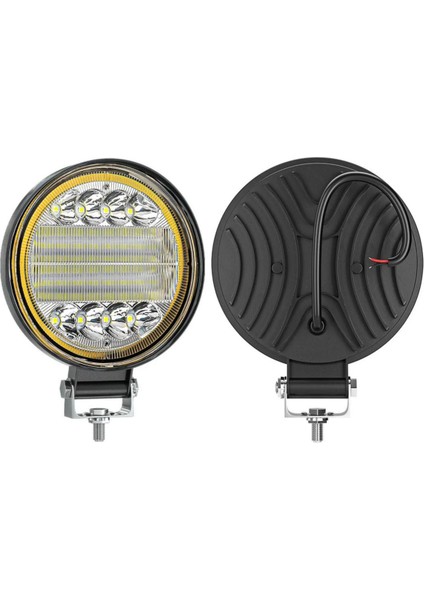 2 Adet 72W 12-24 Volt Yuvarlak Angel Spot Far Oto Çalışma Lambası Atv Kamyon Tır Traktör Offroad