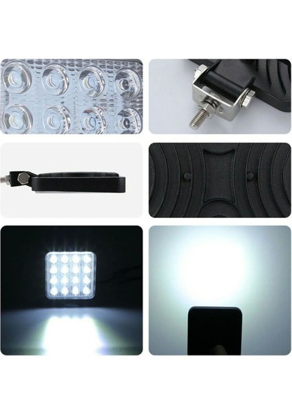 12-24V 16 LED Offroad Atv Kamyon Tır Traktör Iş Makinesi