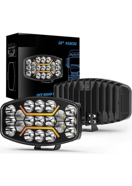 240W 12-24 Volt Oval Spot Far Oto Çalışma Lambası Atv Traktör Offroad fiyatları