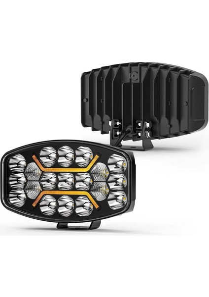 240W 12-24 Volt Oval Spot Far Oto Çalışma Lambası Atv Traktör Offroad modelleri