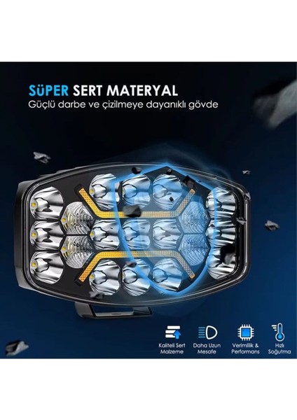 240W 12-24 Volt Oval Spot Far Oto Çalışma Lambası Atv Traktör Offroad indirimleri