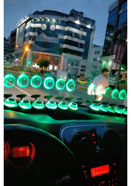4 Adet Araba Içi Torpido Üstü Vantuzlu Elektrikli Yeşil Işıklı Pusula Göstergesi fiyatları