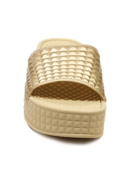 Scream Altın Rengi Dolgu Topuklu Terlik Kadın Ayakkabı fırsatları