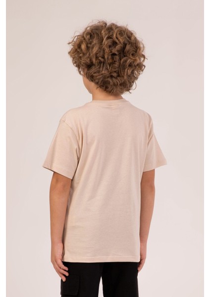 Skater Baskılı Bisiklet Yaka Yazlık Erkek Çocuk T-Shirt fiyatları