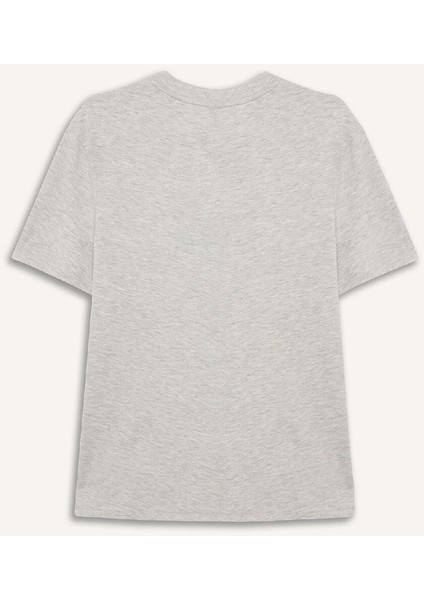 Regular Fit Bisiklet Yaka Basic Düz Penye Kısa Kollu Tişört W9584AZ25SP