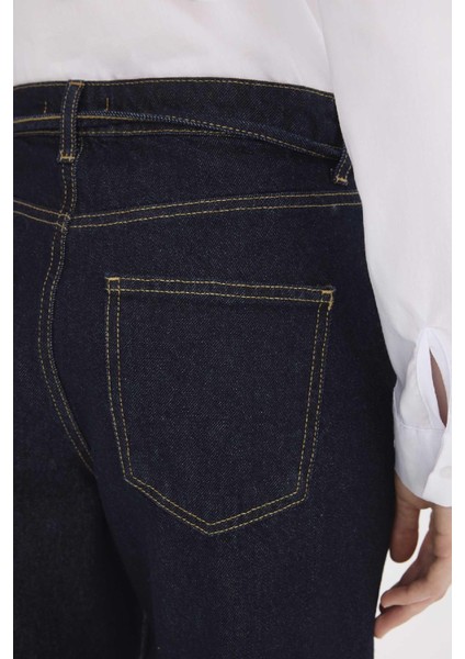 Wide Leg Geniş Paça Bağcıklı Uzun Jean Pantolon E5707AX25SP
