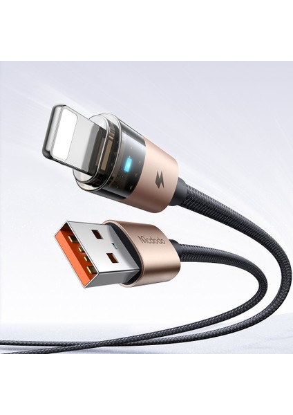 CA-6911 USB A To Lightning Şeffaf Kablo 1.2 M